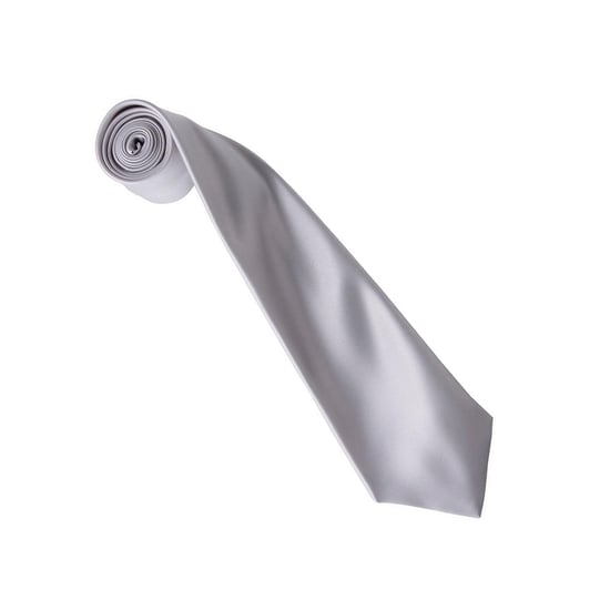 Premier Colours Collection Satin Tie (Silver) - Image 2
