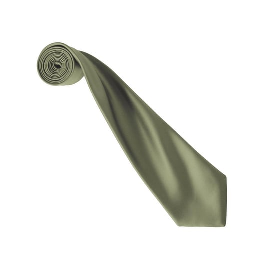 Premier Colours Collection Satin Tie (Olive) - Image 2
