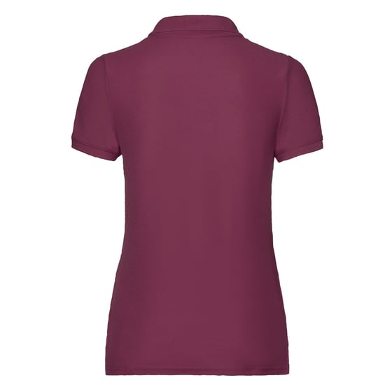 Fruit of the Loom Womens/Ladies Polo Shirt (Burgundy) - Image 2