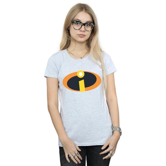 Disney Womens/Ladies The Incredibles Costume Logo Cotton T-Shirt (Sports Grey) - Image 3