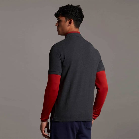 Lyle & Scott Polo SS Plain Polo Shirt Grey - Image 2