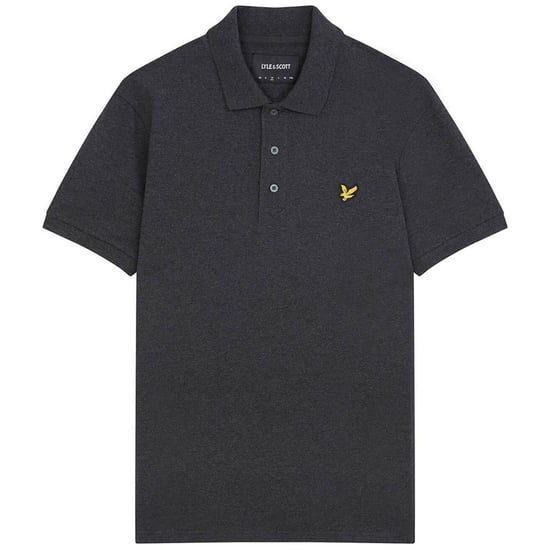 Lyle & Scott Polo SS Plain Polo Shirt Grey - Image 3