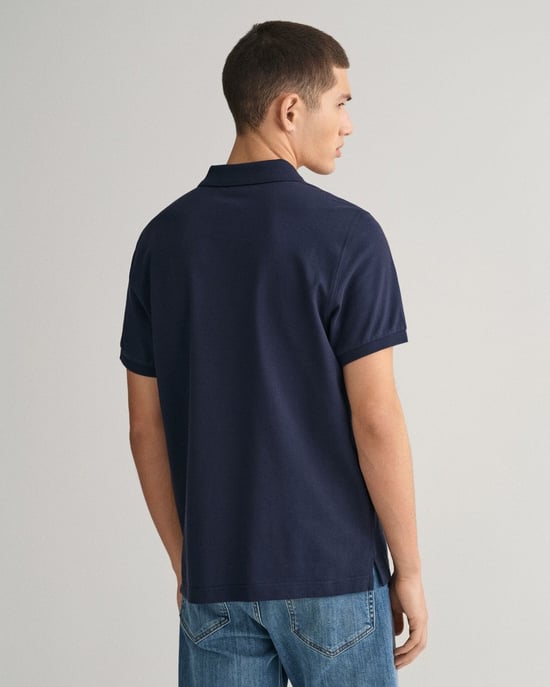 GANT Mens Regular Fit Short Sleeve Shield Logo Pique Polo - Image 3