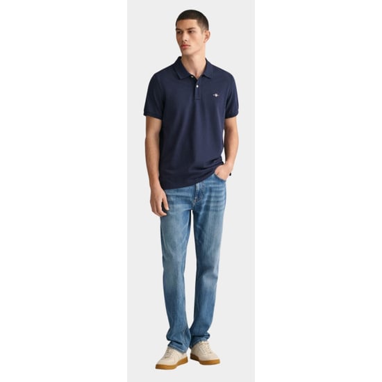 GANT Mens Regular Fit Short Sleeve Shield Logo Pique Polo - Image 5