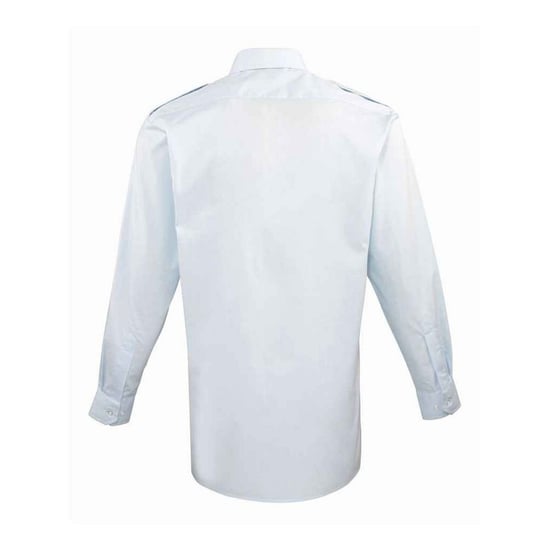 Premier Mens Long-Sleeved Pilot Shirt (Light Blue) - Image 2