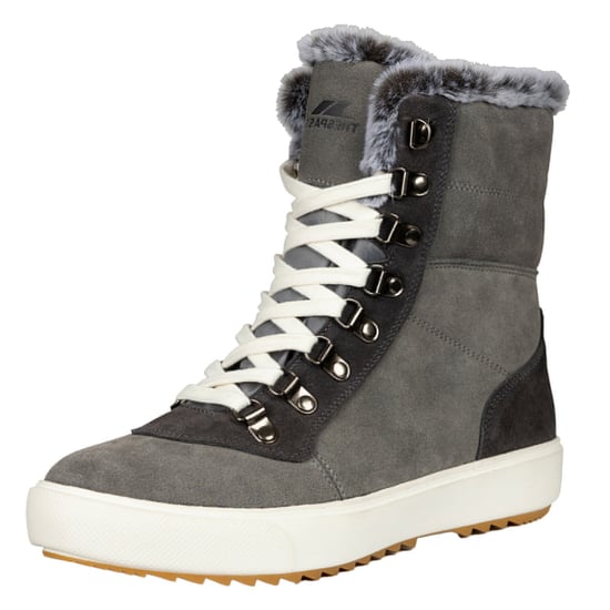 Trespass Womens/Ladies Korinna Suede Lace Up Snow Boots (Grey) - Image 2