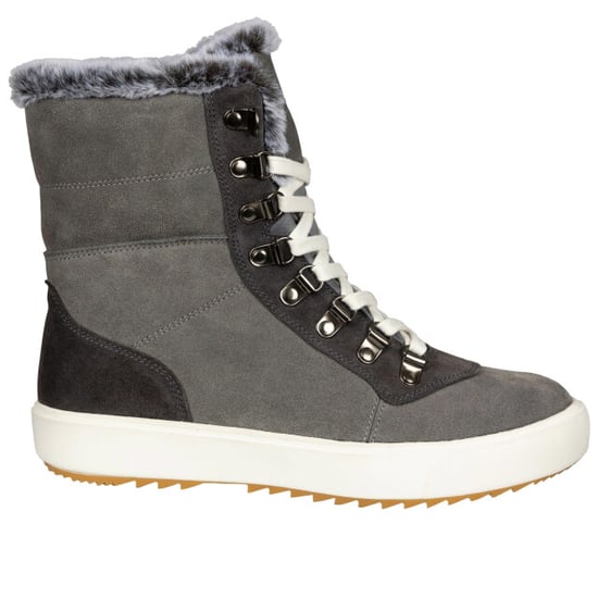 Trespass Womens/Ladies Korinna Suede Lace Up Snow Boots (Grey) - Image 3
