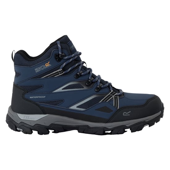 Regatta Mens Holcombe III Walking Boots (Navy/Dark Steel) - Image 1