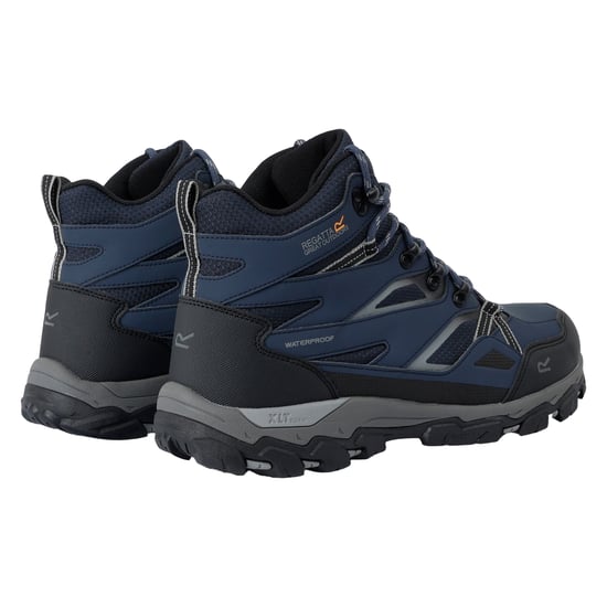 Regatta Mens Holcombe III Walking Boots (Navy/Dark Steel) - Image 2