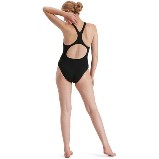 Women's Speedo Eco Endurance Medalist Swimsuit in Black - Image 5