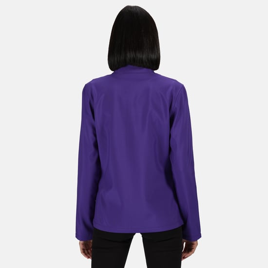 Regatta Womens/Ladies Ablaze Printable Softshell Jacket (Purple/White) - Image 4