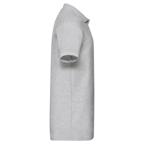 Fruit of the Loom Mens Heavyweight Polo Shirt (Heather Grey) - Image 3