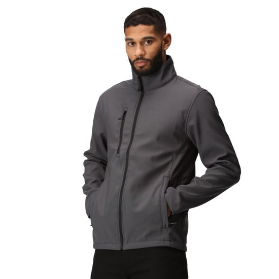 Regatta Mens Honesty Made Recycled Softshell Jacket (Seal Grey) - Image 3