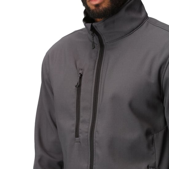 Regatta Mens Honesty Made Recycled Softshell Jacket (Seal Grey) - Image 4