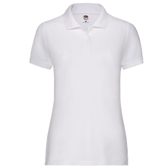 Fruit of the Loom Womens/Ladies 65/35 Pique Polo Shirt (White) - Image 1