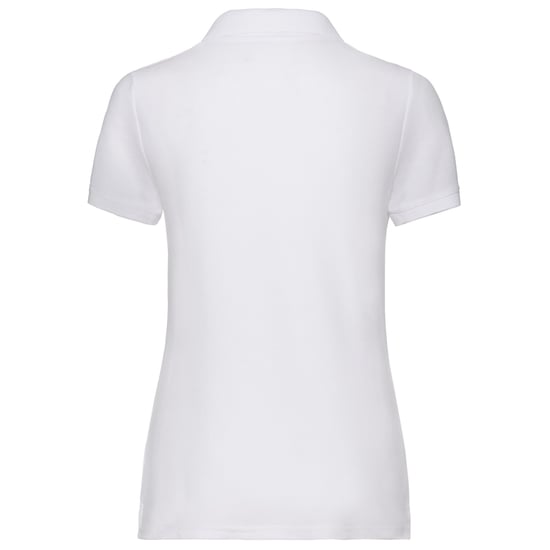 Fruit of the Loom Womens/Ladies 65/35 Pique Polo Shirt (White) - Image 2