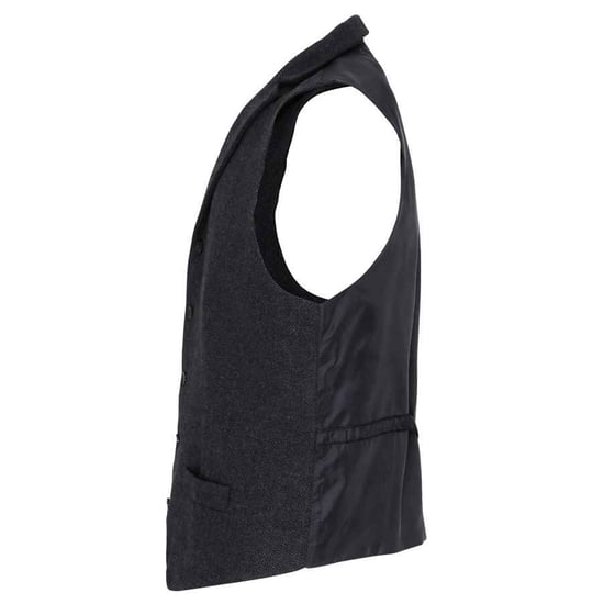 Premier Mens Herringbone Waistcoat (Charcoal) - Image 3