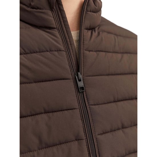 Chaqueta Jack & Jones verano Reciclaje Cuello Puffer Marrón - Image 2