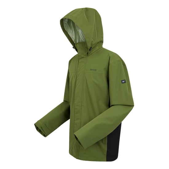 Regatta Mens Matt II Waterproof Jacket (Nephrite Green/Black) - Image 3