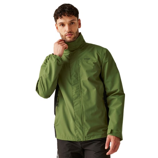 Regatta Mens Matt II Waterproof Jacket (Nephrite Green/Black) - Image 4