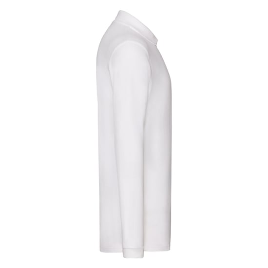 Fruit of the Loom Mens Premium Long-Sleeved Polo Shirt (White) - Image 3