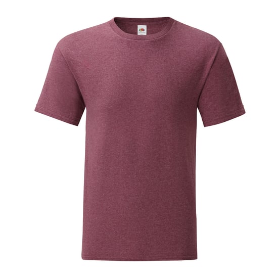 Fruit of the Loom Unisex Adult Iconic Heather T-Shirt (Heather Burgundy) - Image 1