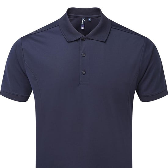 Premier Mens Coolchecker Polo Shirt (Navy) - Image 2