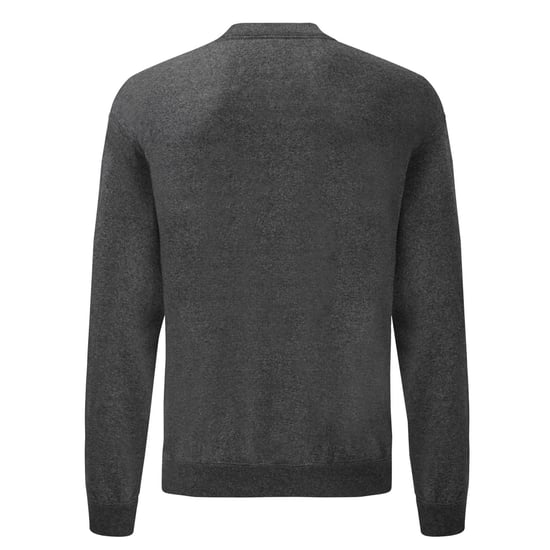 Fruit of the Loom Unisex Adult Classic Heather Set-in Sweatshirt (Dark Grey) - Image 2