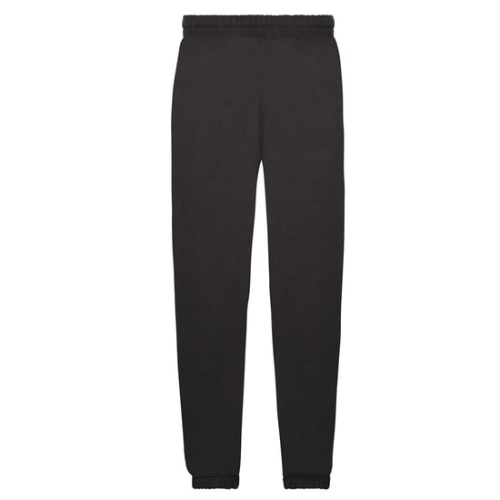 Fruit of the Loom Childrens/Kids Elasticated Cuff Classic Jogging Bottoms (Black) - Image 2