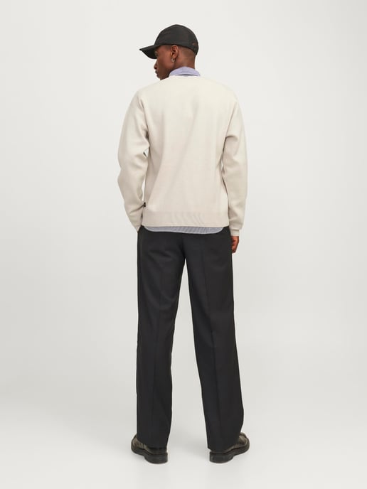 Jack & Jones Bradfort Knit Crew Neck Beige - Image 3