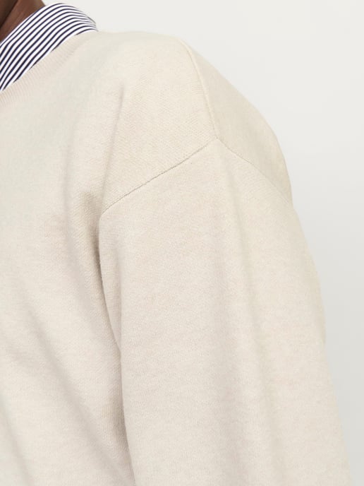 Jack & Jones Bradfort Knit Crew Neck Beige - Image 4