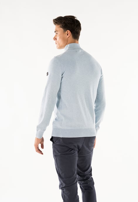 Presly & Sun Jersey Jordan Mock Turtle Pullover Azul - Image 3