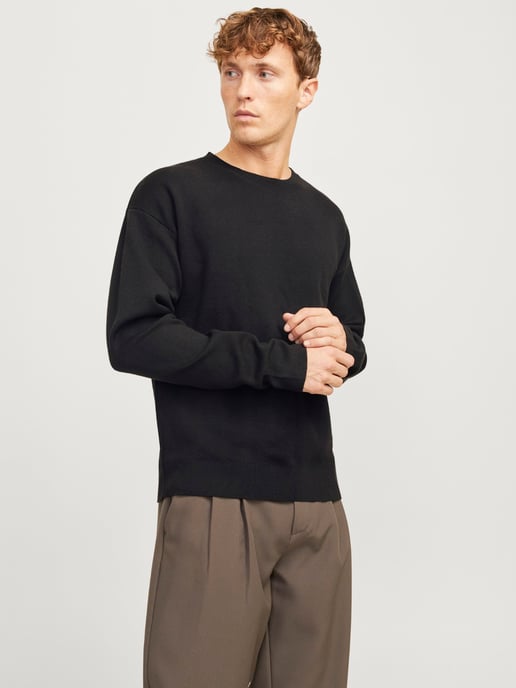 Jack & Jones Bradfort Knit Crew Neck Negro - Image 2