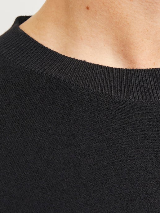 Jack & Jones Bradfort Knit Crew Neck Negro - Image 4