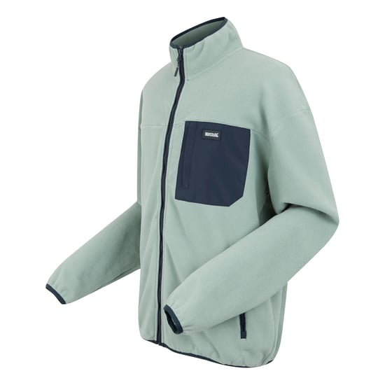 Regatta Mens Frankie Full Zip Fleece Jacket (Glacier/Navy) - Image 3