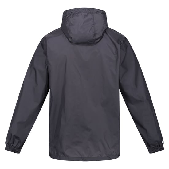 Regatta Mens Pack It III Waterproof Jacket (Seal Grey) - Image 2