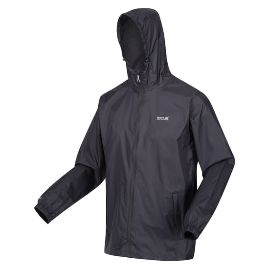 Regatta Mens Pack It III Waterproof Jacket (Seal Grey) - Image 3
