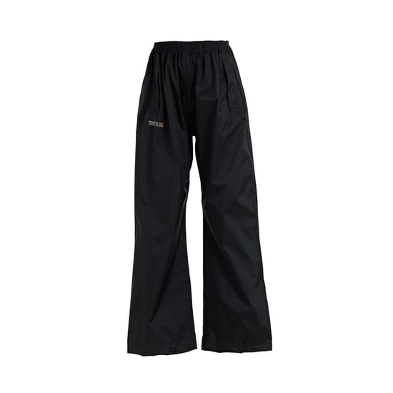 Regatta Great Outdoors Kids Boys Adventure Tech Pack It Waterproof Overtrousers (Black) - Image 1