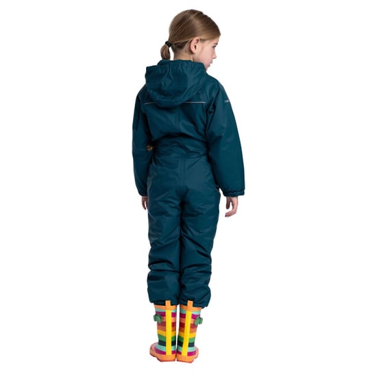Trespass Kids Unisex Dripdrop Padded Waterproof Rain Suit (Teal) - Image 4