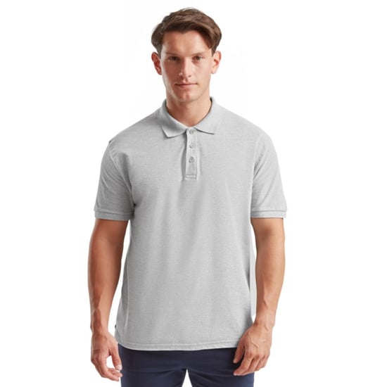 Fruit of the Loom Unisex Adult Original Heather Polo Shirt (Heather Grey) - Image 2