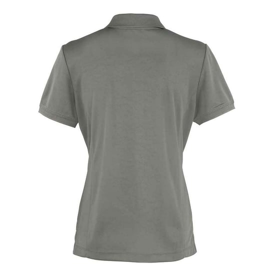 Premier Womens/Ladies Coolchecker Polo Shirt (Dark Grey) - Image 2