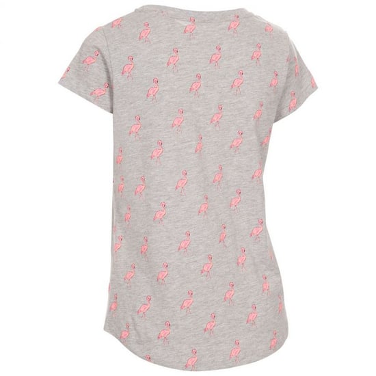 Trespass Womens Carolyn Short Sleeved Patterned T Shirt (Grey) - Image 2