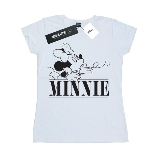 Disney Womens/Ladies Minnie Mouse Kiss Cotton T-Shirt (White) - Image 1