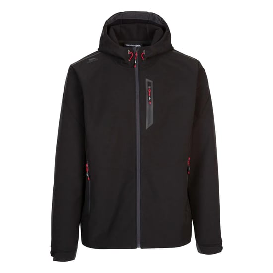 Trespass Mens Alwero Softshell Hybrid Jacket (Black) - Image 1
