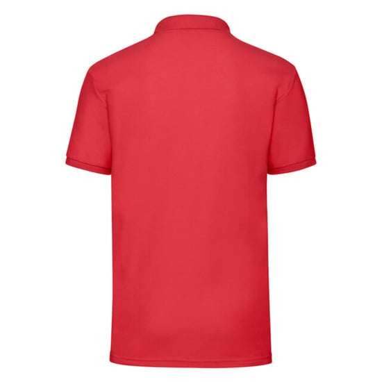 Fruit of the Loom Mens 65/35 Pique Polo Shirt (Red) - Image 3