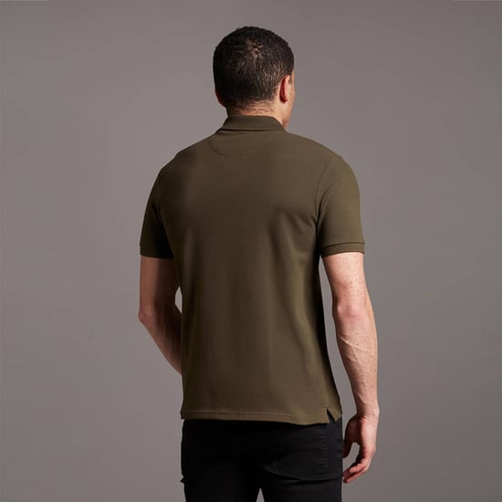 Lyle & Scott Polo SS Plain Polo Shirt Verde - Image 2