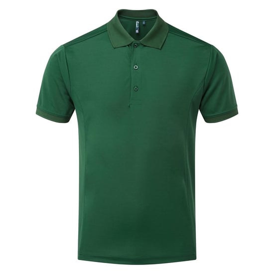 Premier Mens Coolchecker Polo Shirt (Bottle Green) - Image 1