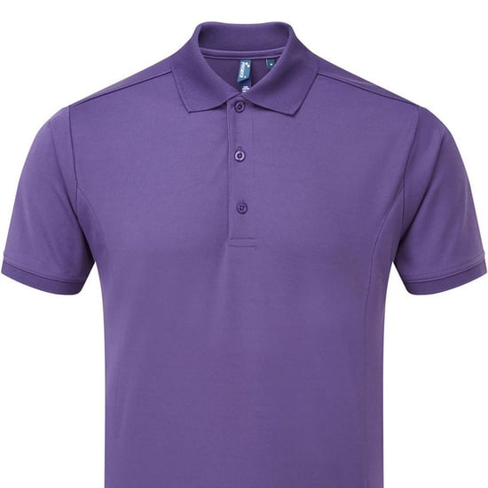 Premier Mens Coolchecker Polo Shirt (Purple) - Image 2