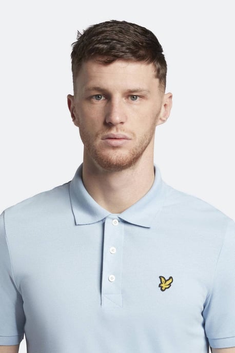 Lyle & Scott Polo SS Plain Polo Shirt Azul - Image 5