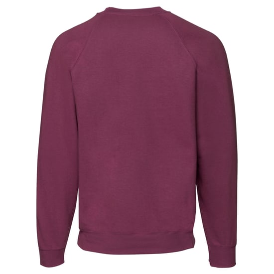 Fruit of the Loom Unisex Adult Classic Raglan Sweatshirt (Burgundy) - Image 2